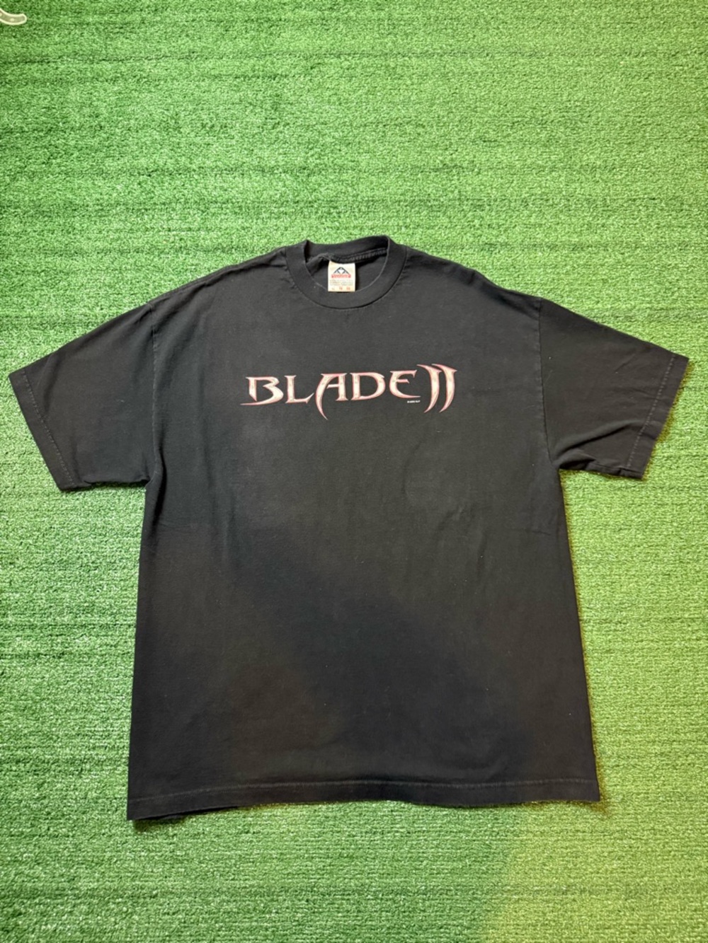 Vtg 2002 Blade II 2 Movie Promo T-Shirt Mens XL Marvel Wesley Snipes Black Solid